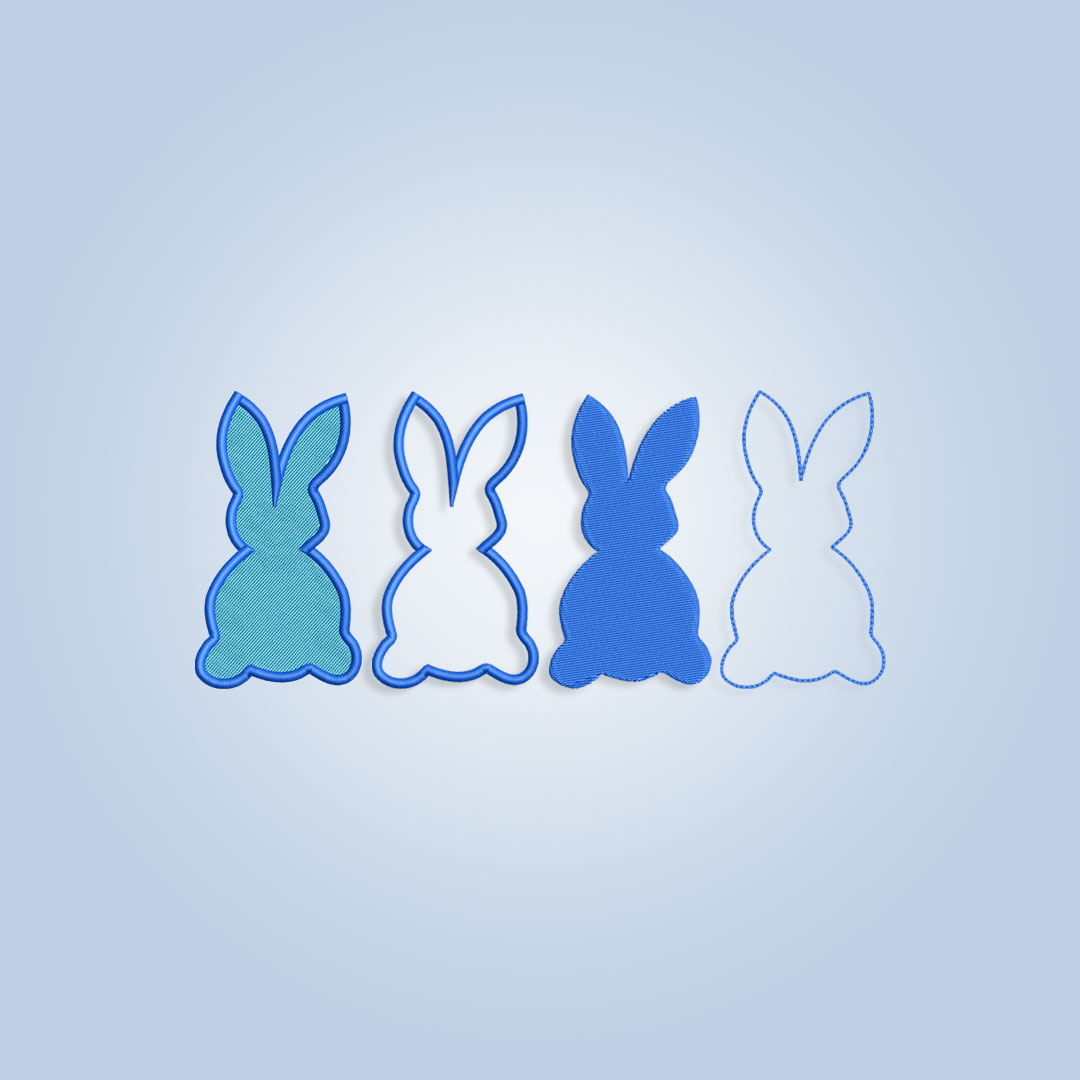 Bundle of Easter Bunny Embroidery design files