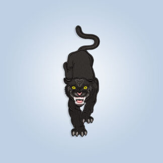 Crouching Panther Embroidery design files