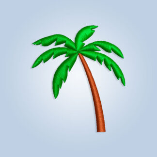 Single Palm Tree Embroidery Design