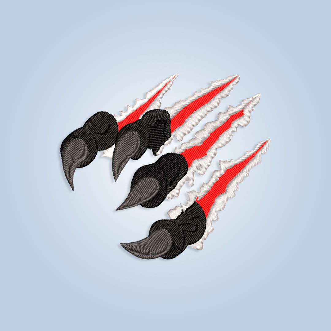 Ripping claws Embroidery design