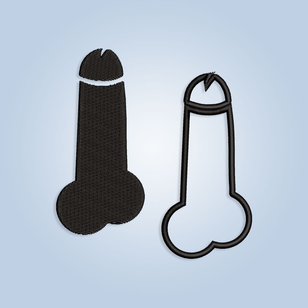 Doodle Penis Embroidery design