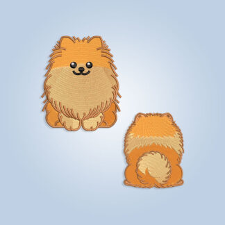 Pomeranian's Embroidery design