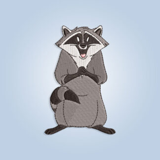 Raccoon Embroidery design files