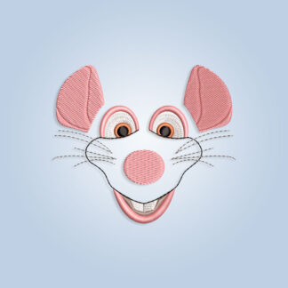 Rats face Embroidery design files