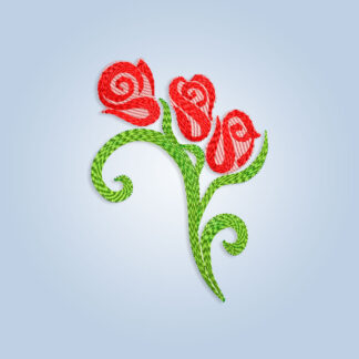 Rose Flowers Embroidery design
