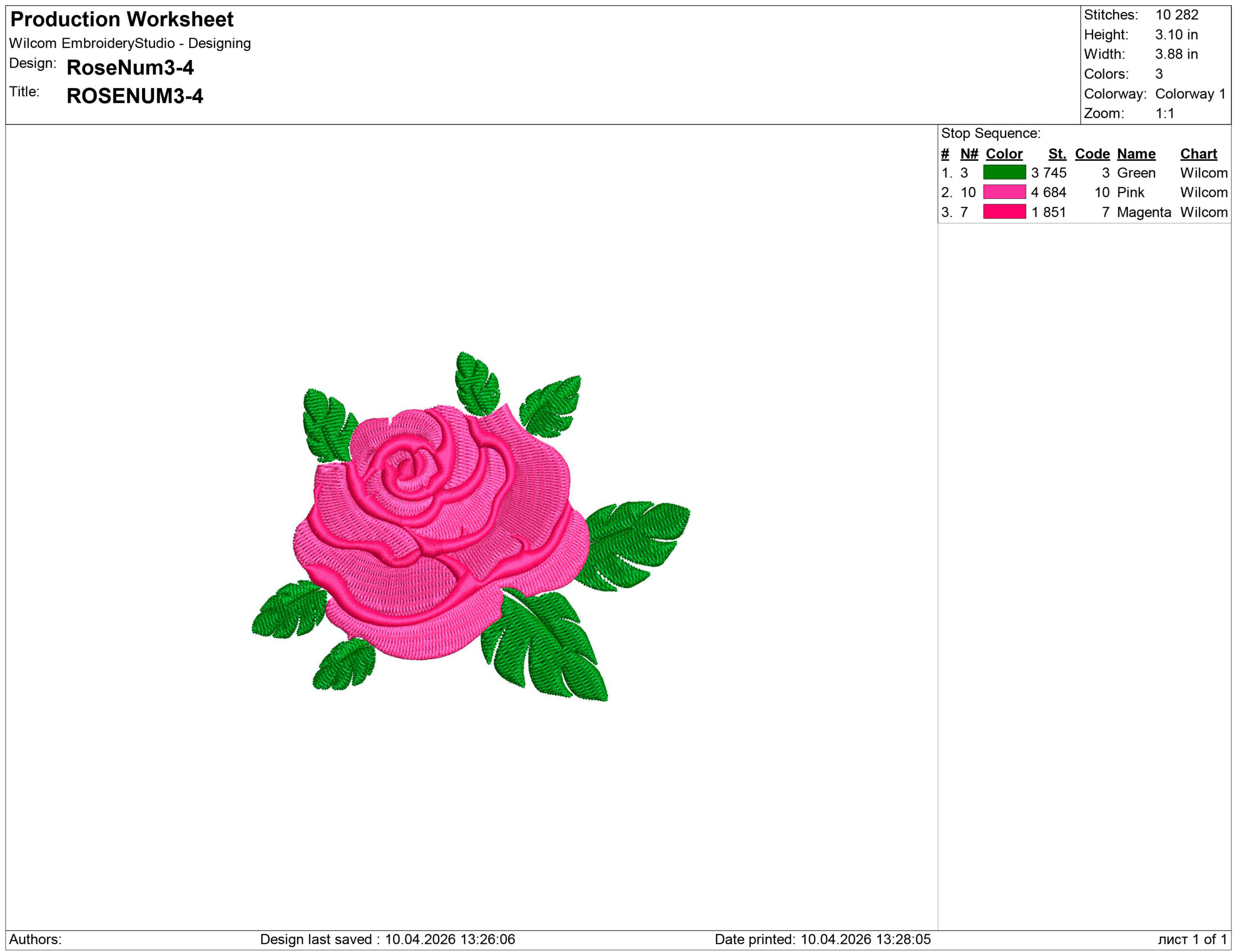 Two Colored Rose Flower Embroidery design files - Image 2