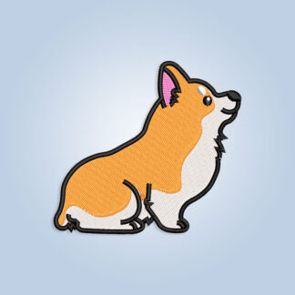 Welsh Corgi embroidery design files