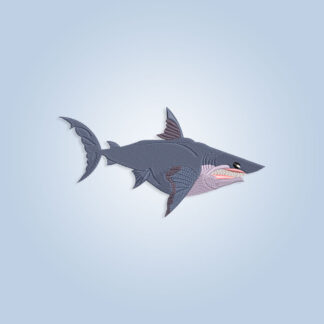 Great White Shark Embroidery design