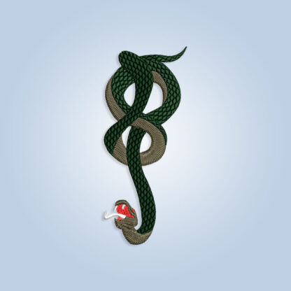Snake Embroidery design files for machine embroidery