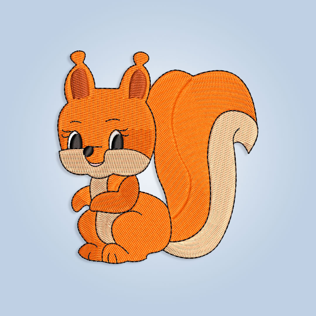 Squirrel Embroidery design files