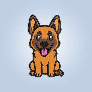 Malinois dog embroidery design files