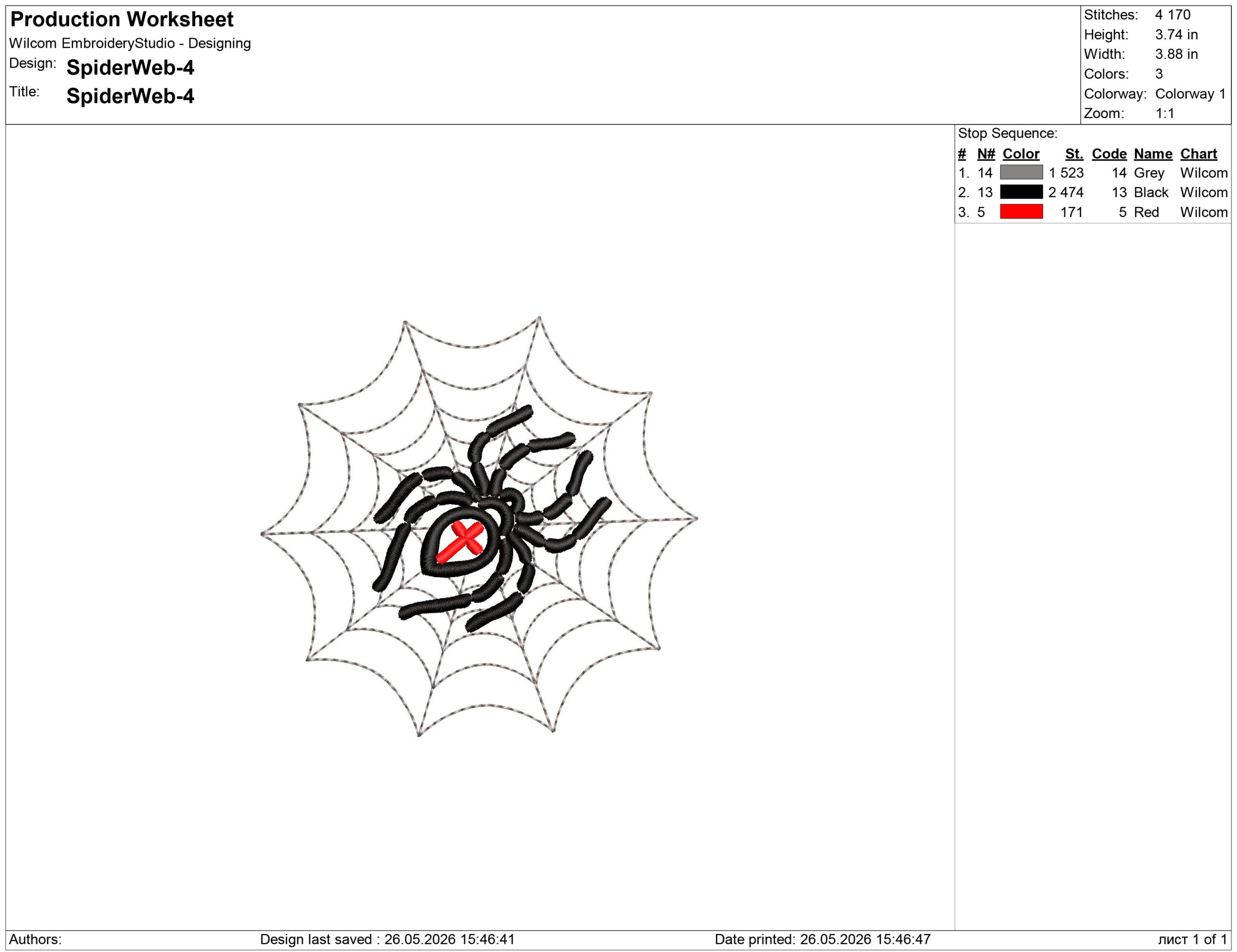 Spider on Web Embroidery design files - Image 2