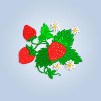 Strawberry Embroidery design