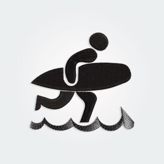Surfer Pictogram Embroidery design files