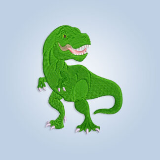 Happy Dinosaur T-Rex embroidery design