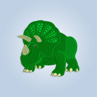 Trixie Triceratops Embroidery design files