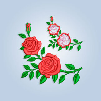 Rose Embroidery design