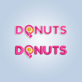 Turbo Donuts Embroidery design files