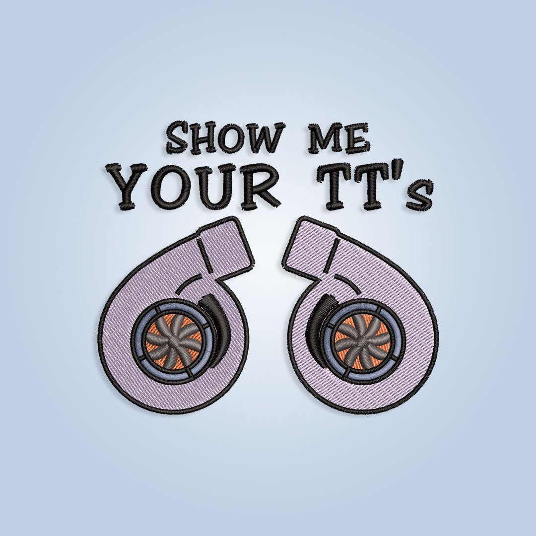 Show Me Your TT's Turbo Embroidery design files