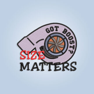 Size Matters Turbo Embroidery design