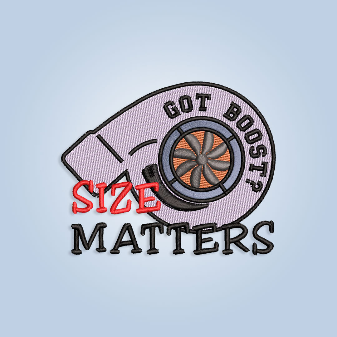 Size Matters Turbo Embroidery design
