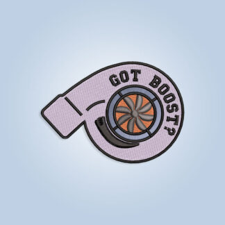 Got Boost, Turbo Embroidery design