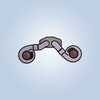Twin Turbo Embroidery design files