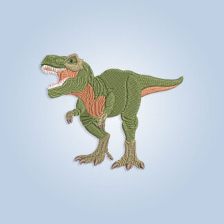 Angry Dinosaur T-Rex embroidery design files