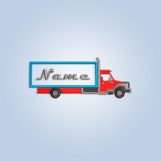 Box Truck frame Embroidery design