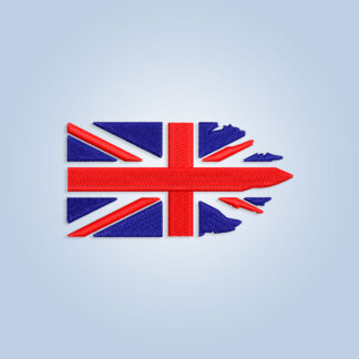 Ragged Flag of Great Britain Embroidery design files