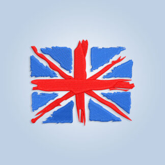 Tattered Union Jack Embroidery design