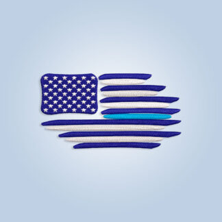 Thin Blue line flag Embroidery design