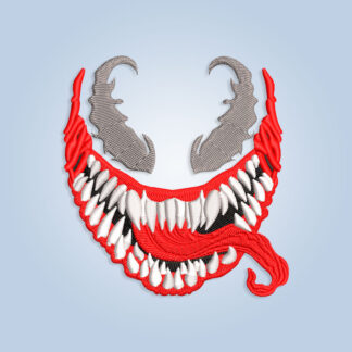 Venome face Embroidery design files