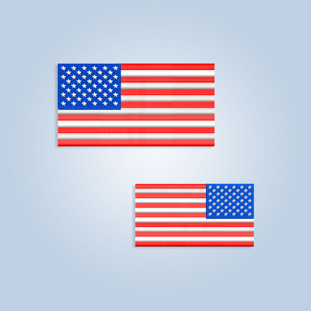 Classic US flag Embroidery design