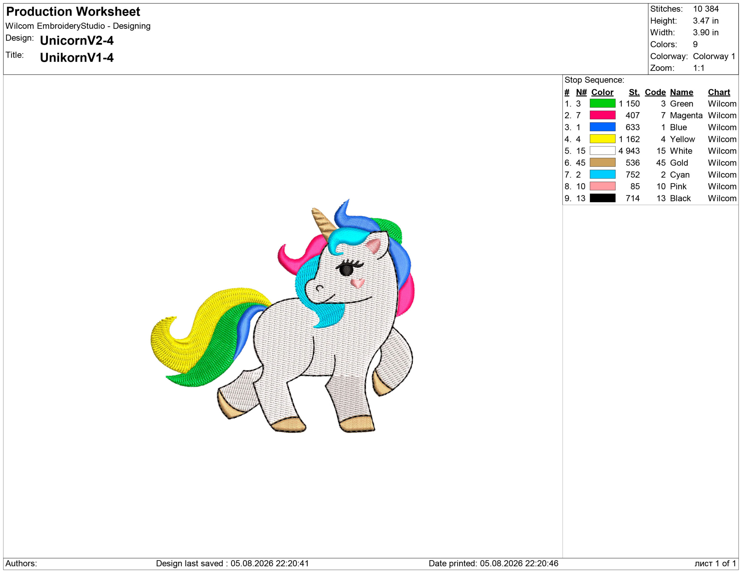N2 bundle of Unicorns embroidery design files for Machine Embroidery - Image 6
