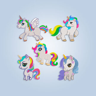 Unicorns Embroidery design