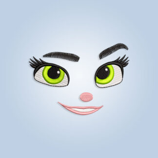 Vanellope face Embroidery design