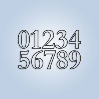 Numbers applique embroidery design files