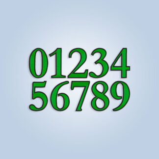 Contoured Coin Numbers Embroidery design files