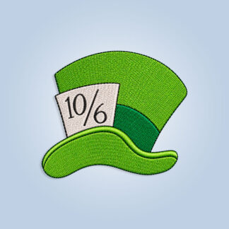 Mad Hatters Hat embroidery design files