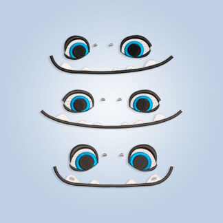 Yeti face Embroidery design