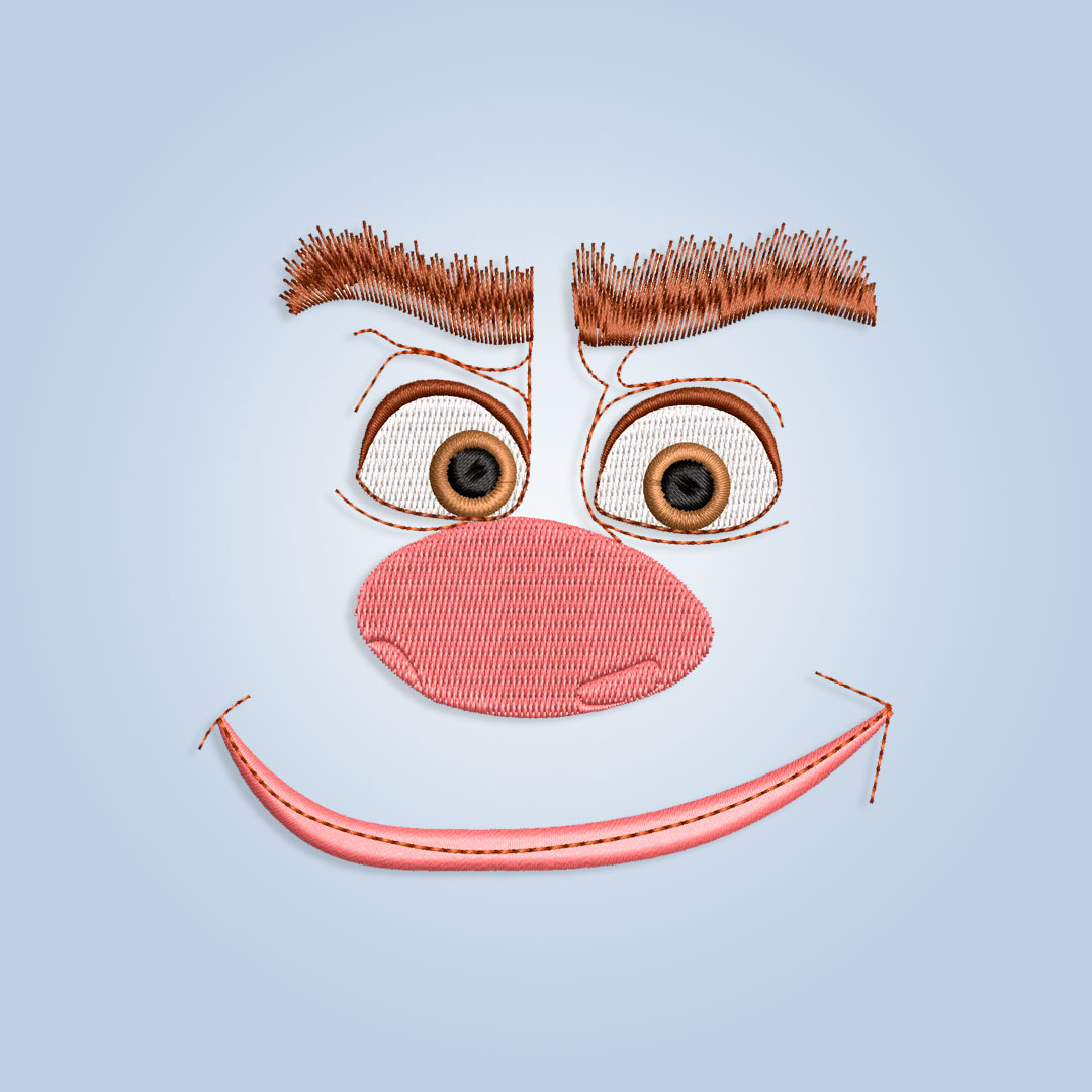 Wreck-It Ralph face Embroidery design